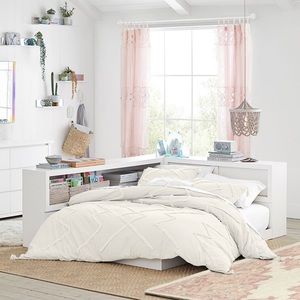 NEW W/ TAGS - Pottery Barn Twin XL - Ashlyn Tufted Organic Duvet Cover & Sham